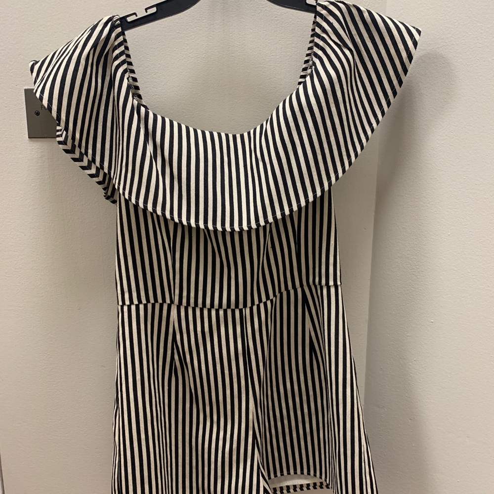 Black & Cream Romper